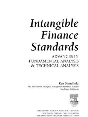cover image of Intangible Finance Standards